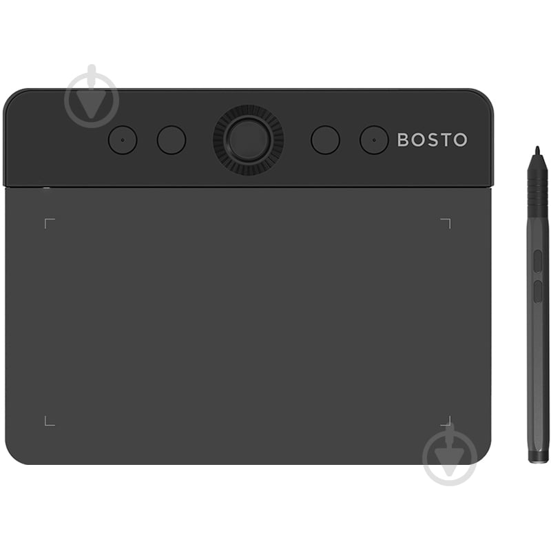 Планшет графічний Bosto T430KD black - фото 1 Планшет графічний Bosto T430KD black - фото 1
