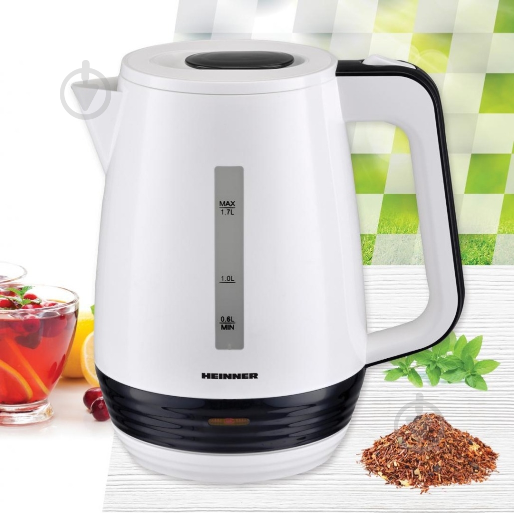 Электрочайник Heinner HEK-17WH - фото 2