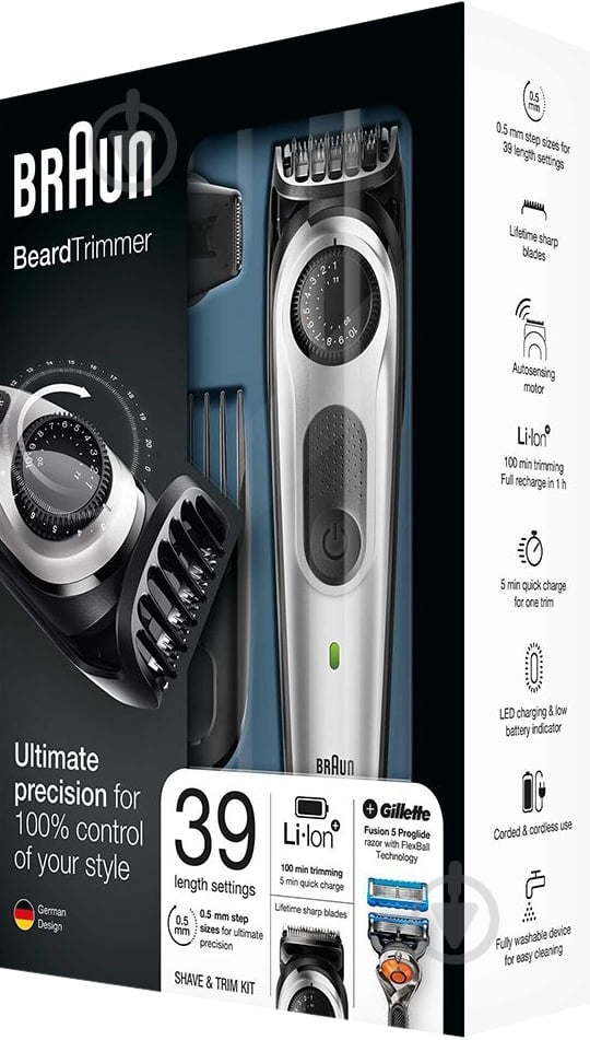 Тример Braun BT 5060 + Gillette Fusion ProGlide - фото 5 Тример Braun BT 5060 + Gillette Fusion ProGlide - фото 5
