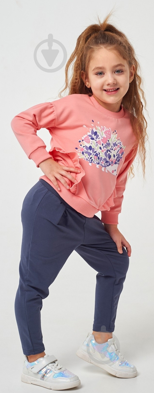 Штаны для девочек Smil 115515 р.98 графитовый - фото 3