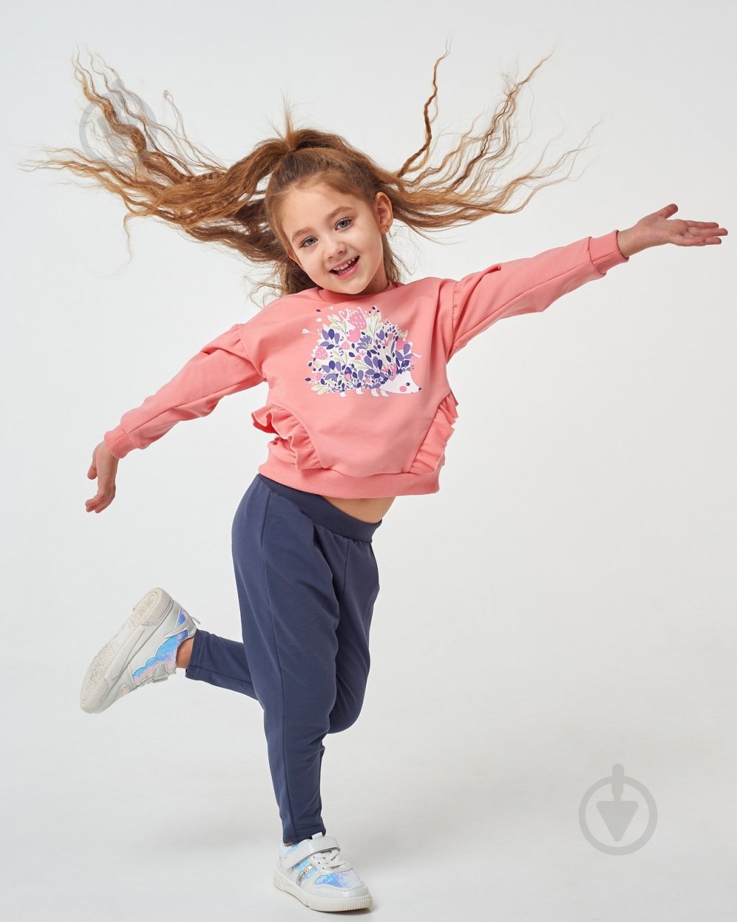 Штаны для девочек Smil 115515 р.98 графитовый - фото 4