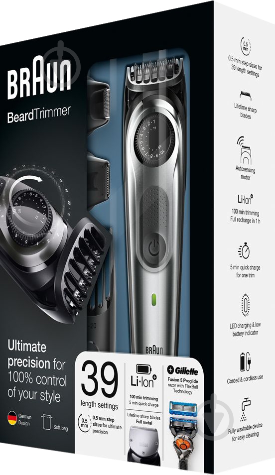 Тример Braun BT 7020 + Gillette Fusion ProGlide - фото 5 Тример Braun BT 7020 + Gillette Fusion ProGlide - фото 5