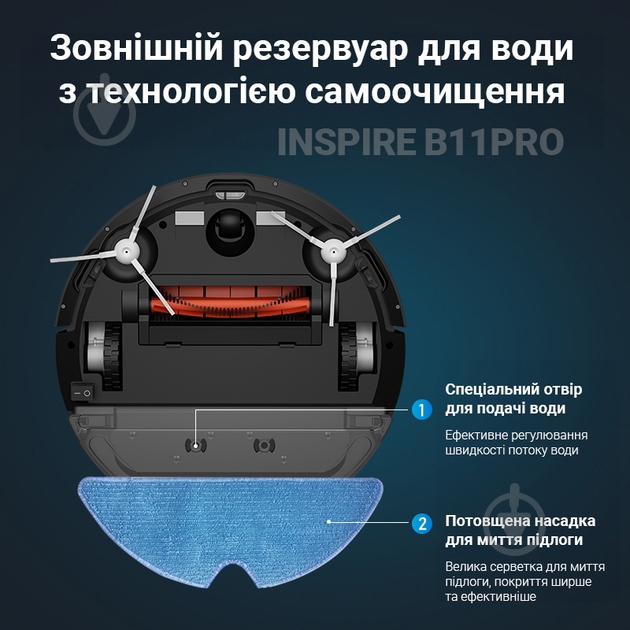 Робот-пылесос Inspire B11PRO black - фото 5