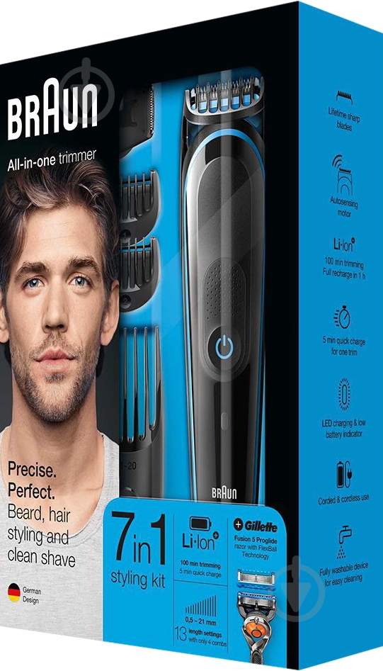 Триммер Braun MGK 5045 + Gillette Fusion ProGlide - фото 5 Триммер Braun MGK 5045 + Gillette Fusion ProGlide - фото 5