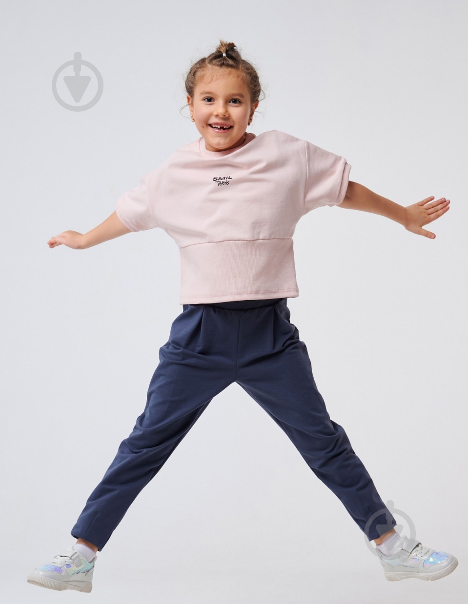 Штаны для девочек Smil 115516 р.128 графитовый - фото 3 Штаны для девочек Smil 115516 р.128 графитовый - фото 3