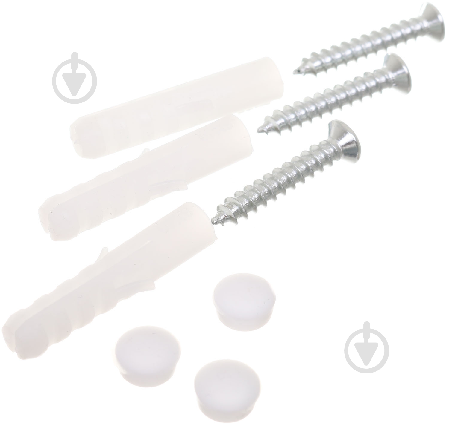 Вішалка для одягу настінна з 6 гачками 680х70х15 мм нікель/білий 001-6H - фото 3 Вішалка для одягу настінна з 6 гачками 680х70х15 мм нікель/білий 001-6H - фото 3