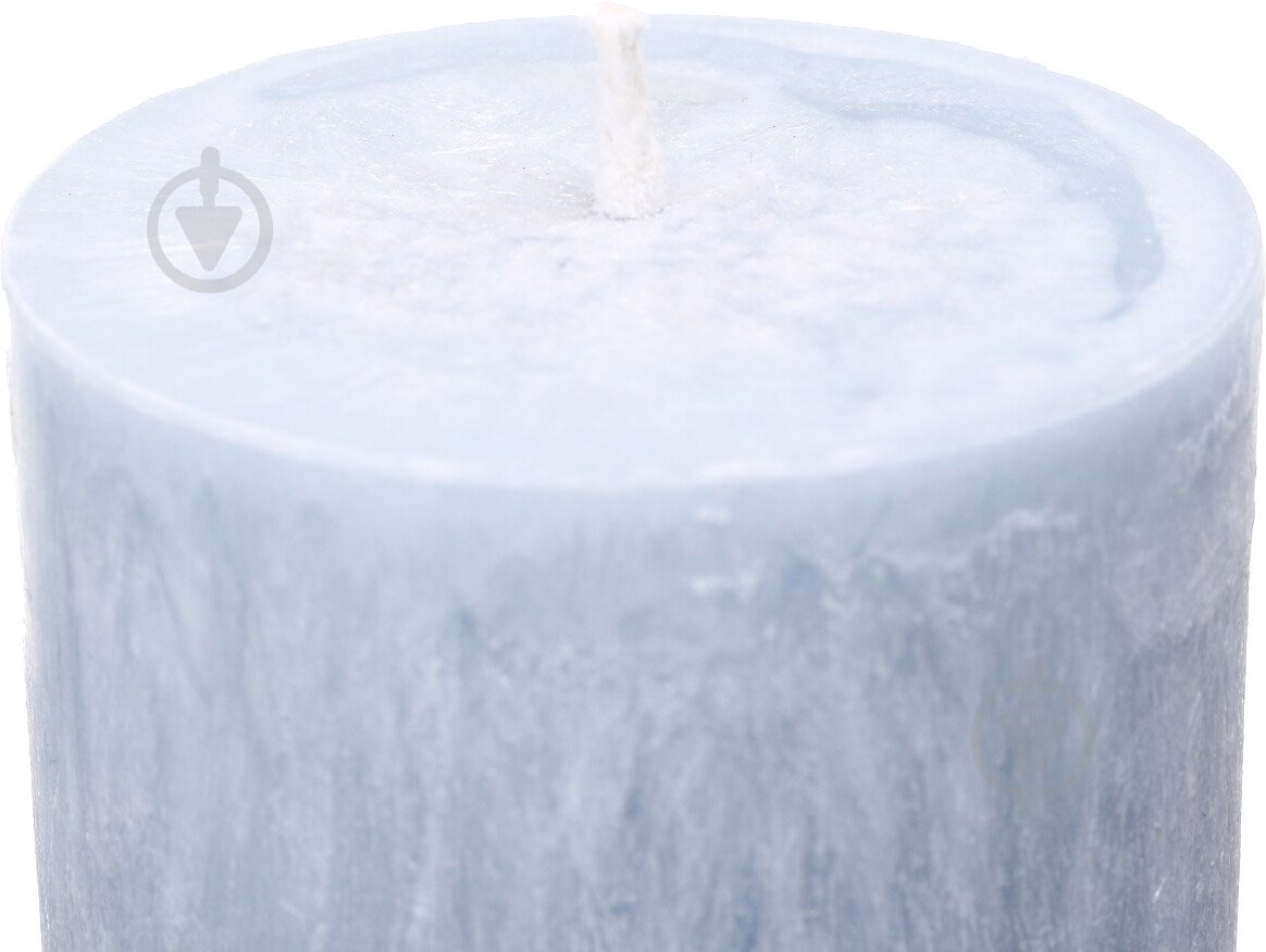 Свічка Циліндр пальмова блакитна 6х10 см ТМ FAYNE - фото 3