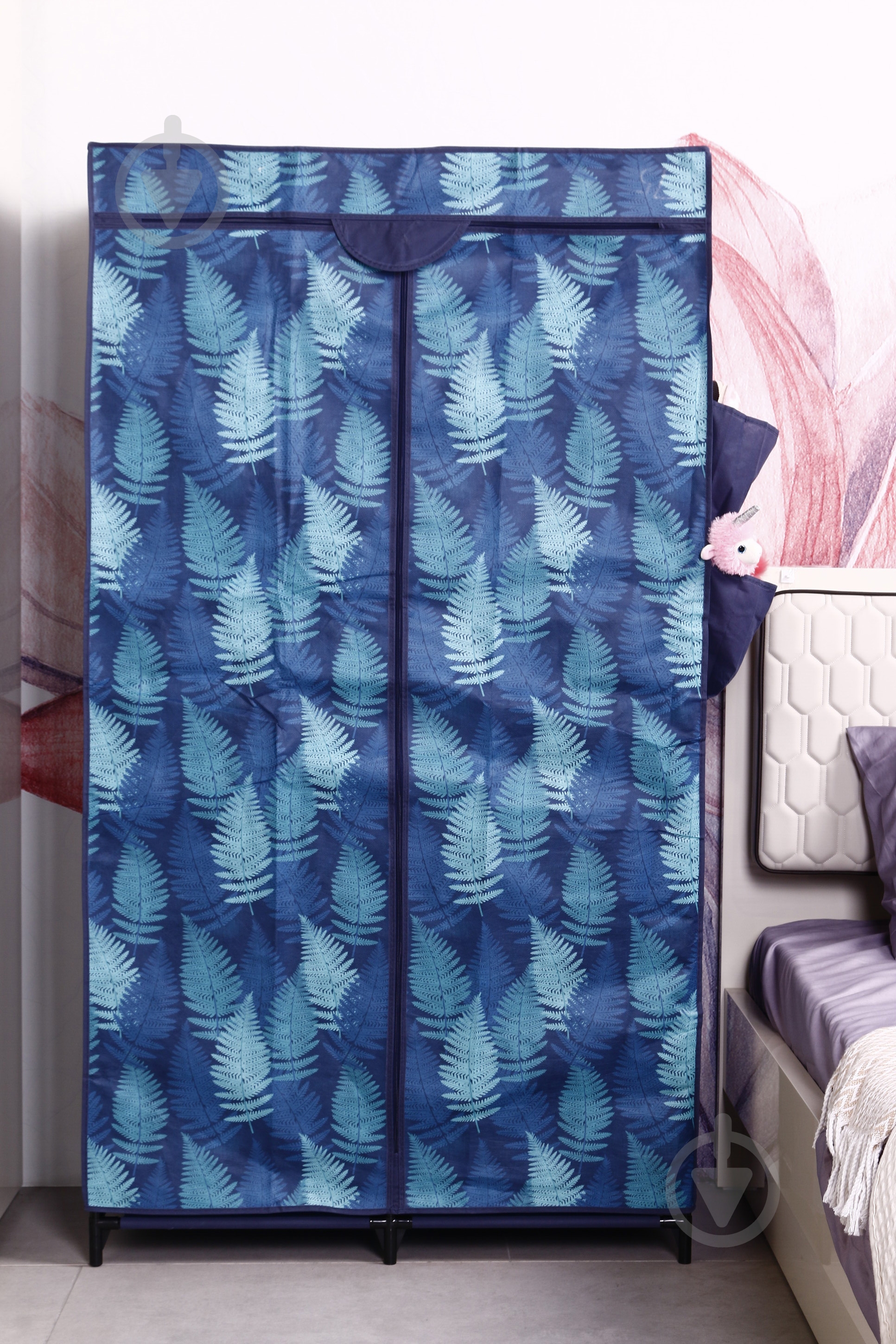 Тканевый шкаф Leaf 1560х870х460 мм синий - фото 7 Тканевый шкаф Leaf 1560х870х460 мм синий - фото 7
