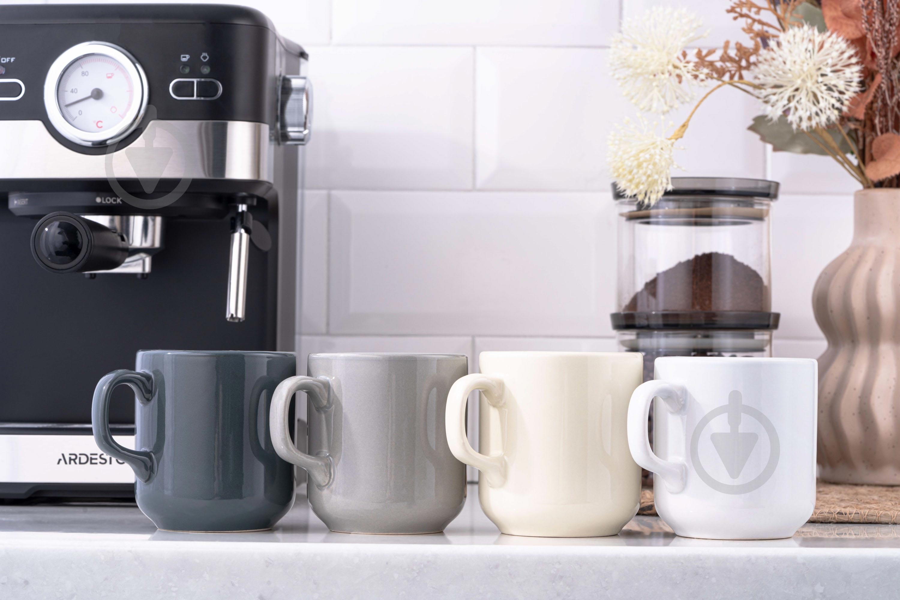 Чашка Ardesto Carlo 300 мл серая AR3047GR - фото 4