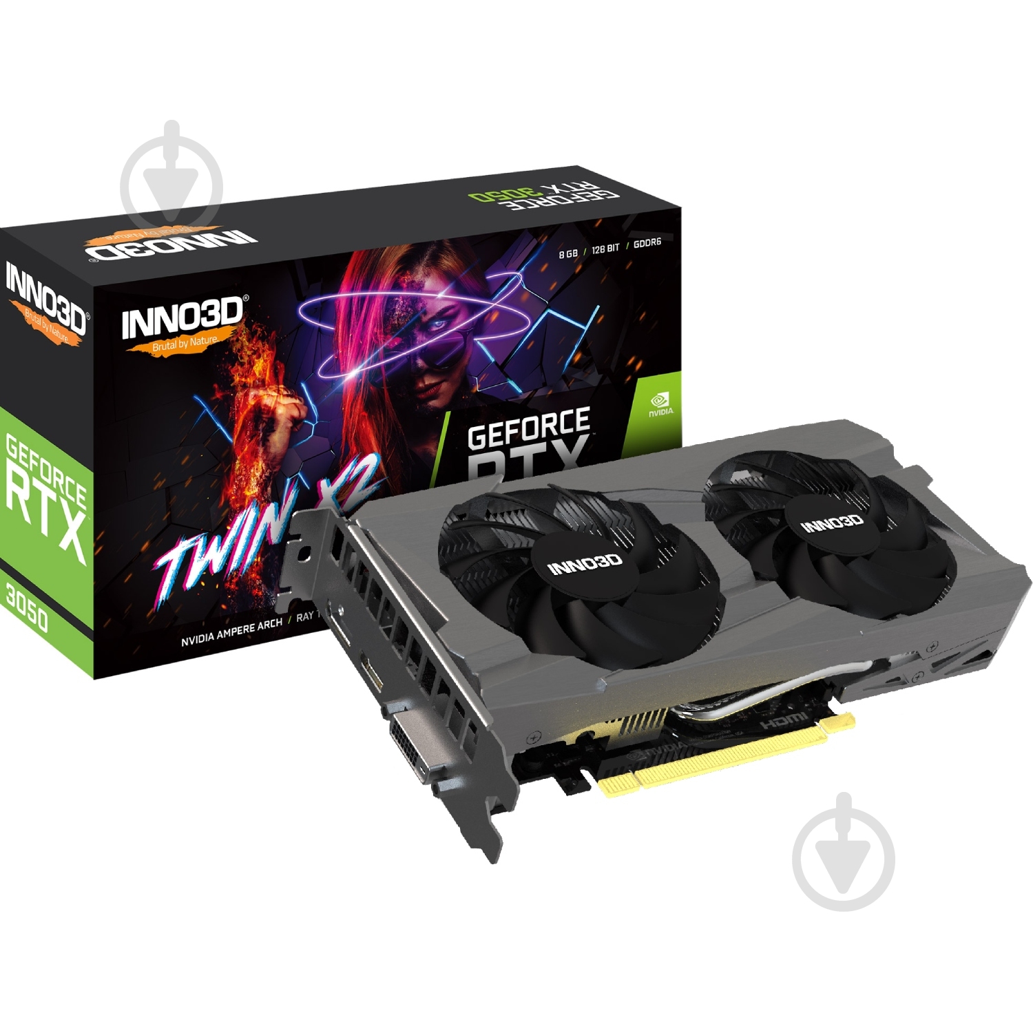 Видеокарта Inno3D GeForce RTX 3050 6GB GDDR6 128bit (N30502-06D6-1711VA60) - фото 3 Видеокарта Inno3D GeForce RTX 3050 6GB GDDR6 128bit (N30502-06D6-1711VA60) - фото 3