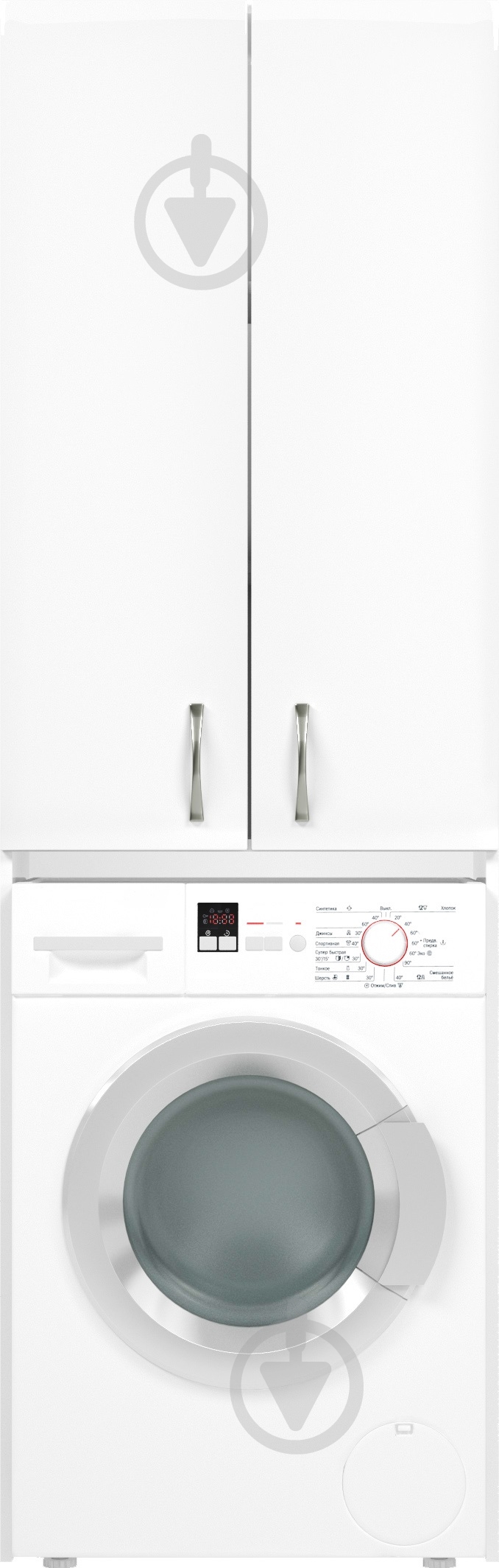 УЦЕНКА! Тумба напольная Грейд под стиральную машину (корпус ДСП ALBA/фасад МДФ белый) (УЦ №2541) - фото 2 УЦЕНКА! Тумба напольная Грейд под стиральную машину (корпус ДСП ALBA/фасад МДФ белый) (УЦ №2541) - фото 2