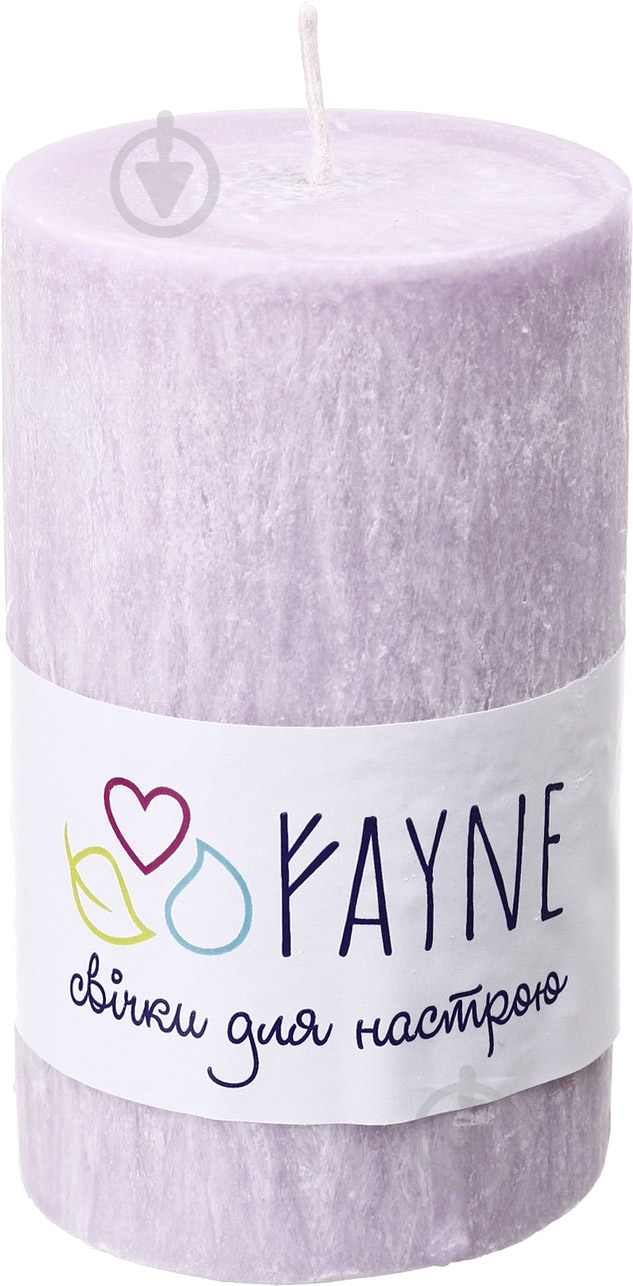 Свічка Циліндр пальмова фіолетова 6х10 см ТМ FAYNE - фото 2