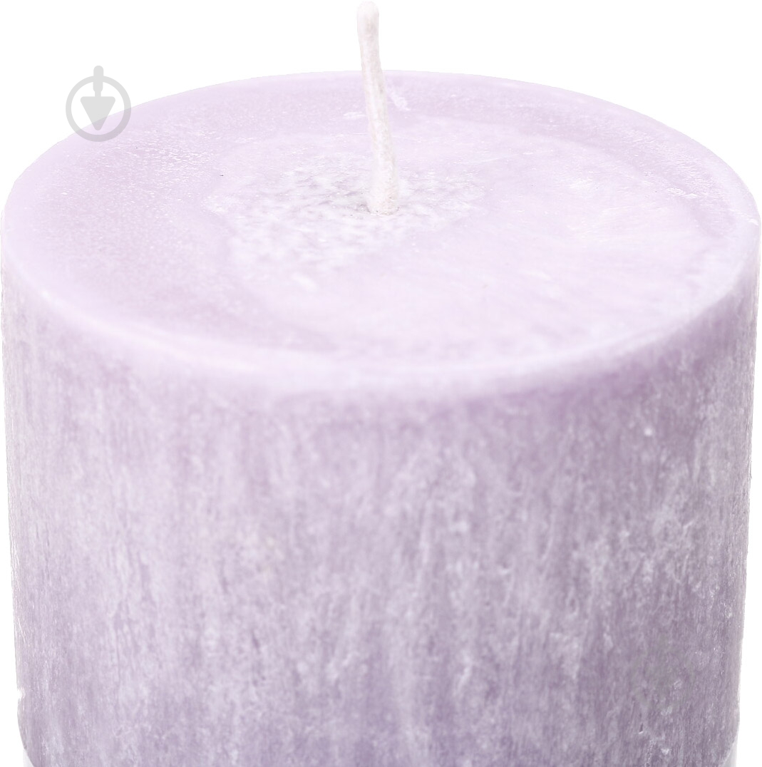 Свічка Циліндр пальмова фіолетова 6х10 см ТМ FAYNE - фото 3