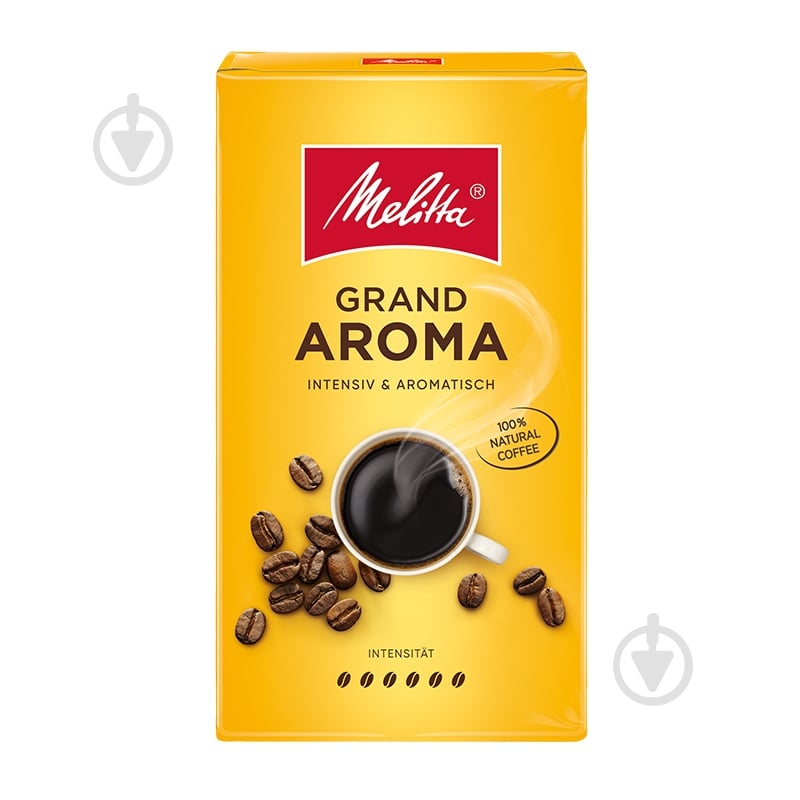 Кава мелена Melitta Grand Aroma 500 г - фото 1 Кава мелена Melitta Grand Aroma 500 г - фото 1