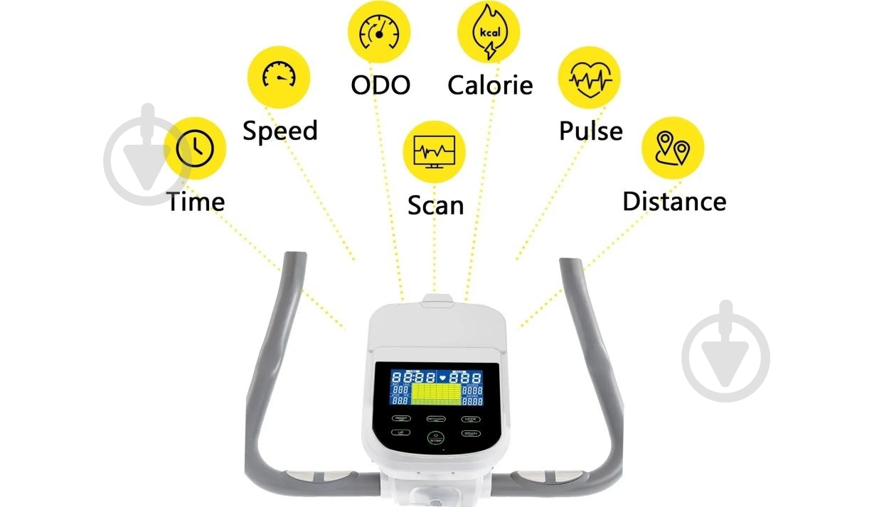 Велотренажер Cornix EB-AMBER-WG AW2526 - фото 12