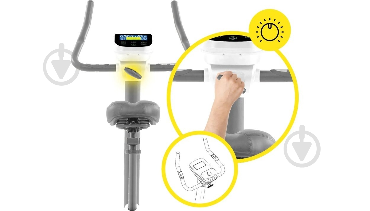 Велотренажер Cornix EB-AMBER-WG AW2526 - фото 11