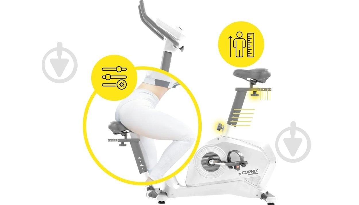 Велотренажер Cornix EB-AMBER-WG AW2526 - фото 9