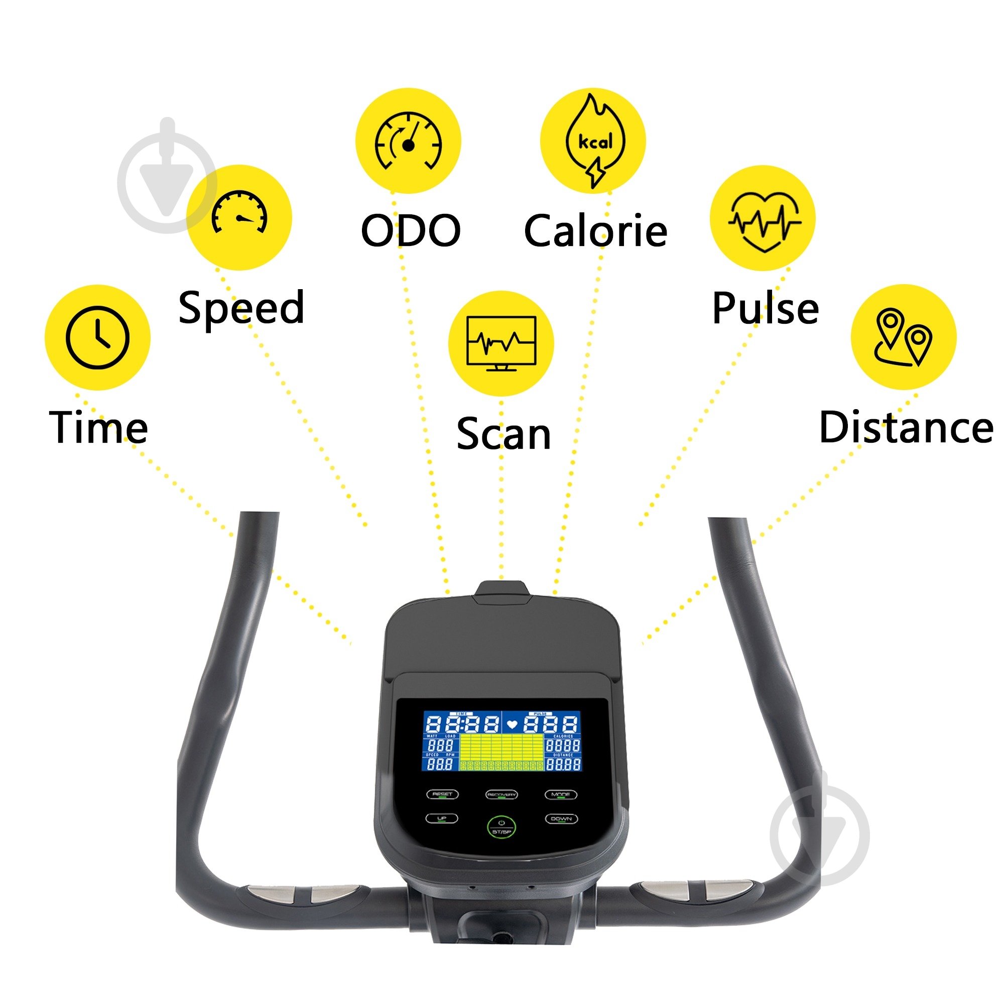 Велотренажер Cornix EB-AMBER-BLK AW2526 - фото 5