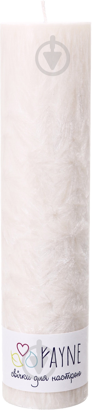 Свічка Циліндр пальмова бежева 6х26 см ТМ FAYNE - фото 1