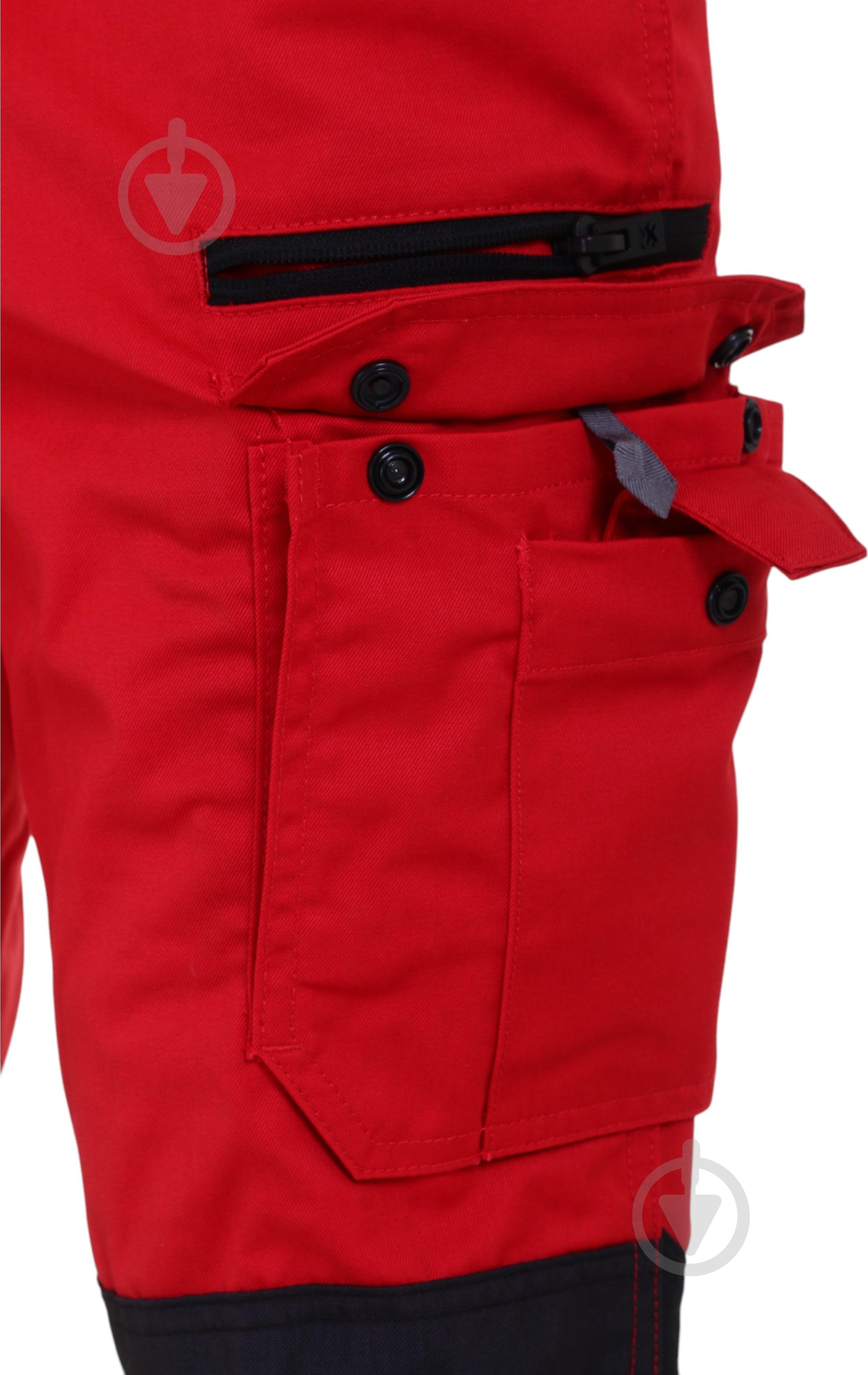 Брюки рабочие WURTH CETUS р. 4XL M403446443 красно-черный - фото 11