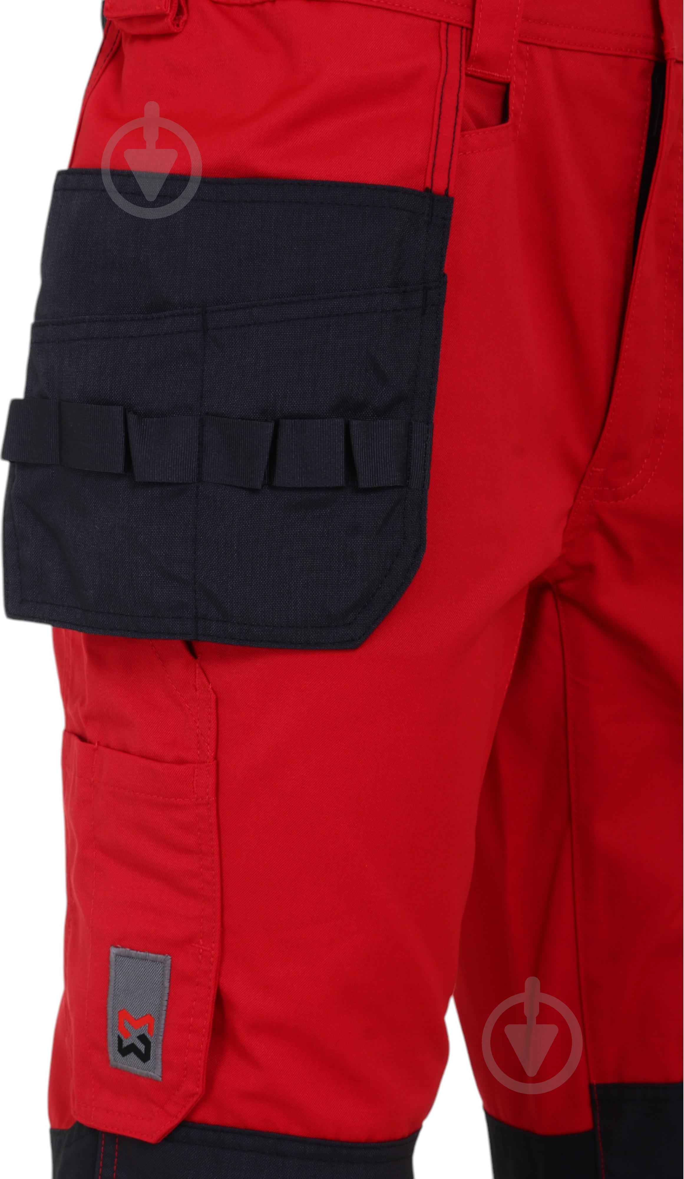 Штани робочі WURTH CETUS р. 6XL M403446451 червоно-чорний - фото 5