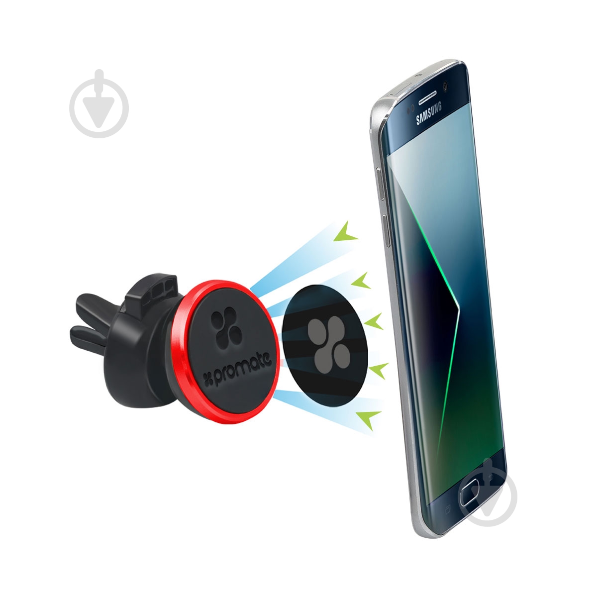 Держатель магнитный Promate VentGrip красный - фото 5