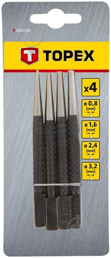 Набор пробойников Topex 03A440 - фото 1