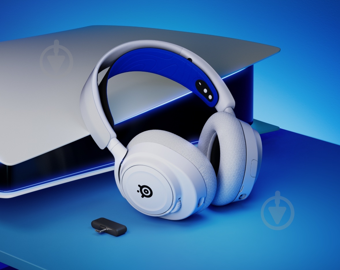 Гарнитура игровая SteelSeries Arctis Nova 7P Wireless white (61561) - фото 7 Гарнитура игровая SteelSeries Arctis Nova 7P Wireless white (61561) - фото 7
