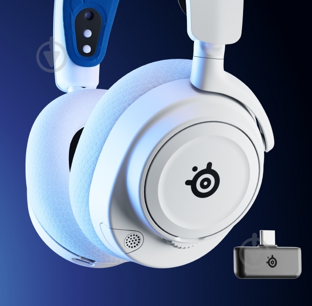 Гарнитура игровая SteelSeries Arctis Nova 7P Wireless white (61561) - фото 8 Гарнитура игровая SteelSeries Arctis Nova 7P Wireless white (61561) - фото 8
