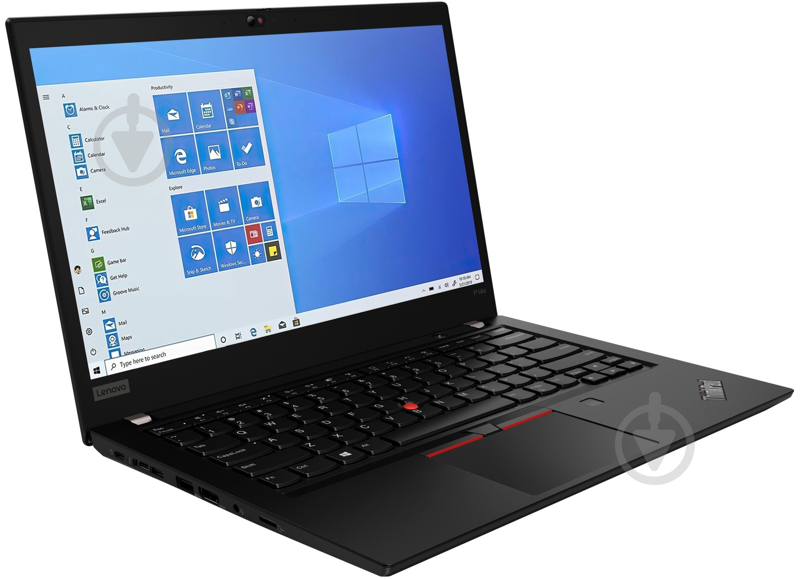 Ноутбук Lenovo ThinkPad P14s 14 (20VX0070RA) black - фото 2 Ноутбук Lenovo ThinkPad P14s 14 (20VX0070RA) black - фото 2