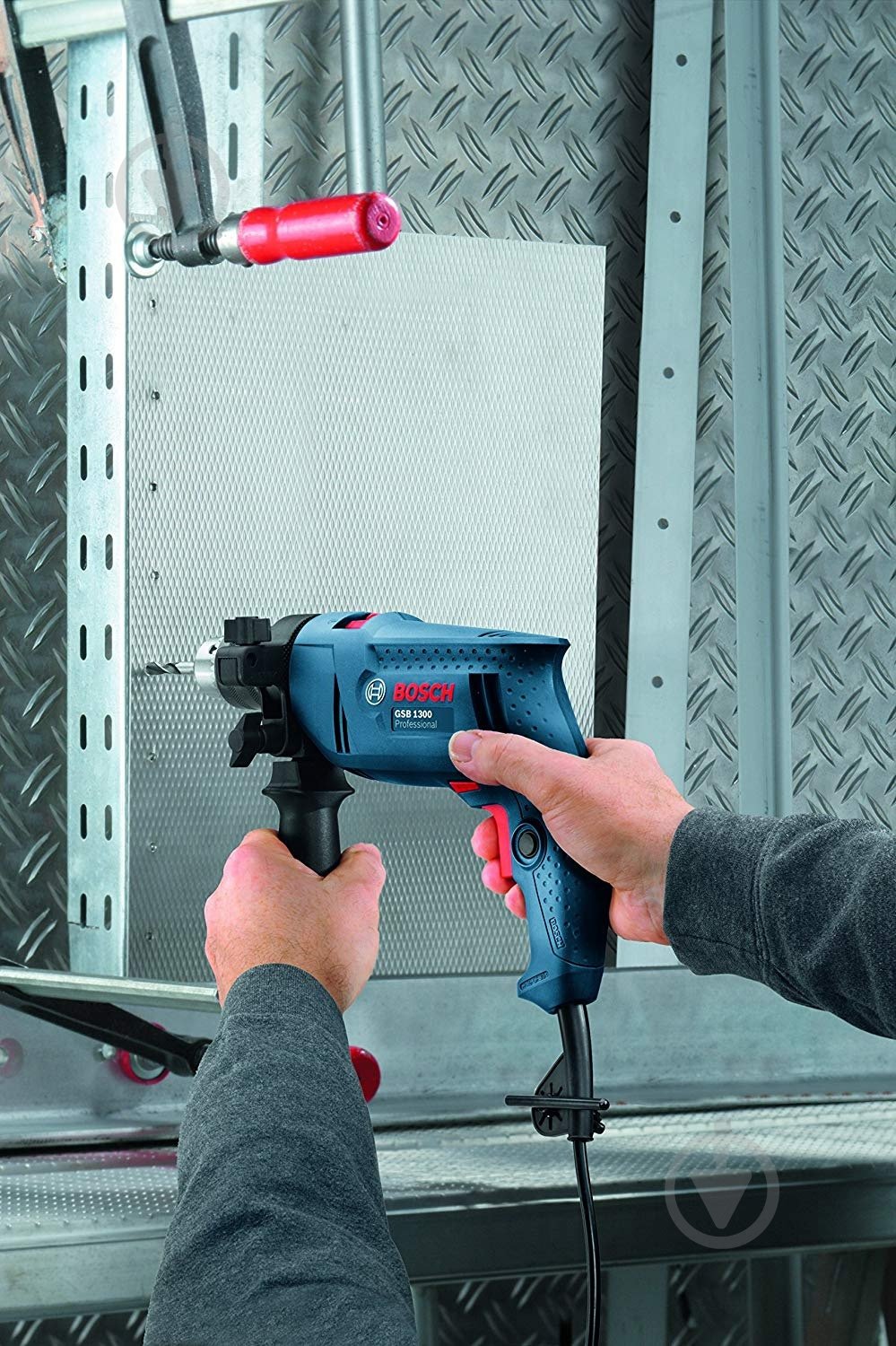 Дрель ударная Bosch Professional GSB 1300 RE 06011A1021 - фото 2