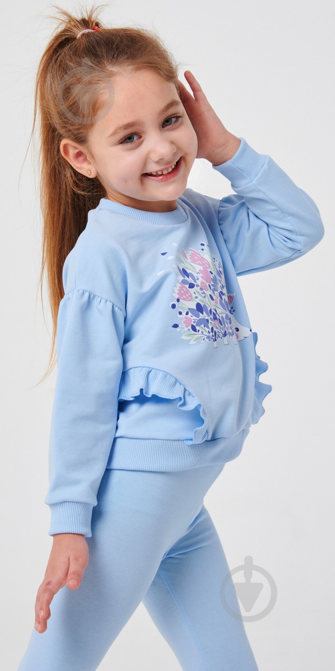 Джемпер для девочки Smil р.98 голубой 116554 - фото 3