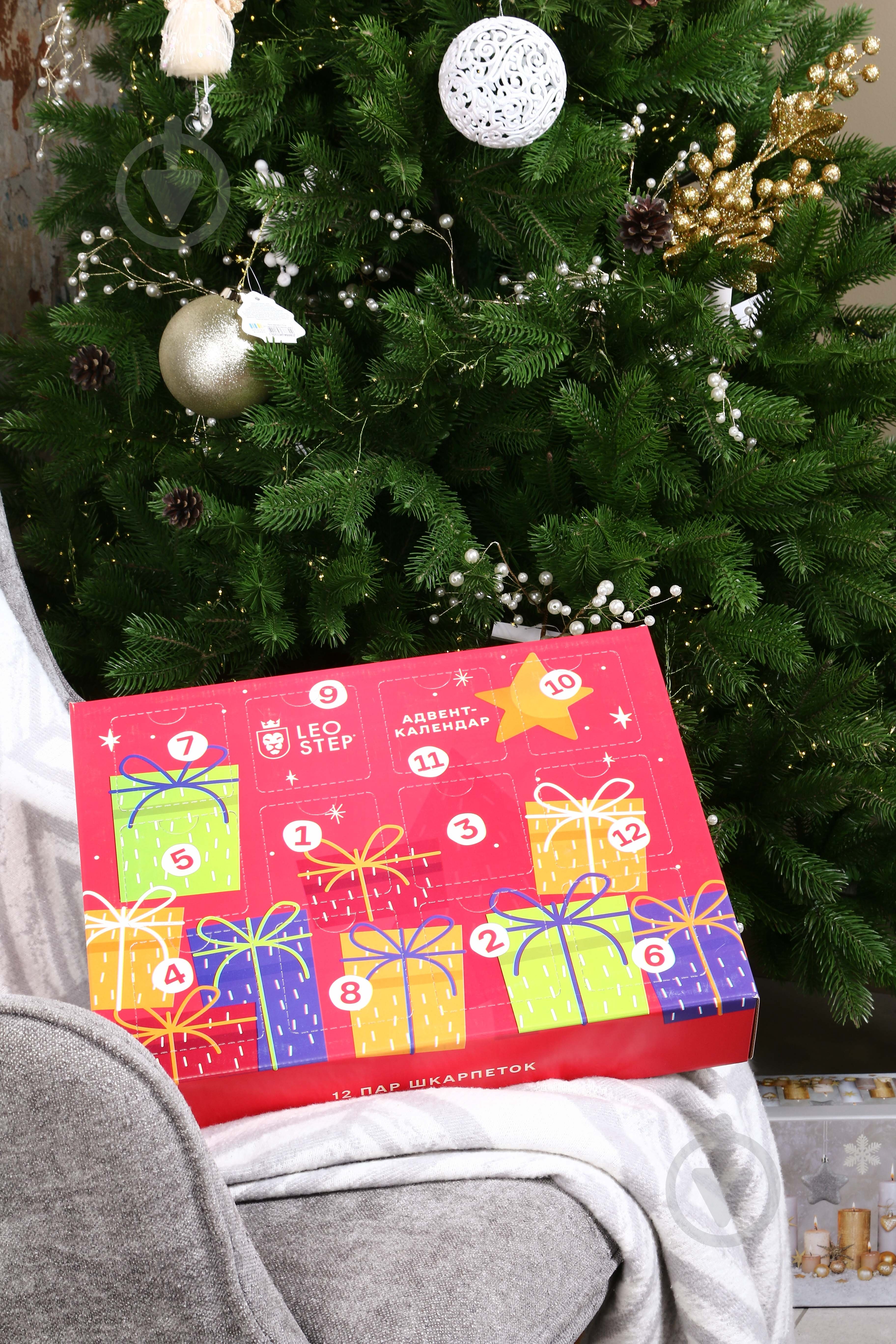 Набір Leostep Адвент-календар з 12 шкарпеток 80097000 р.35-37 - фото 4 Набір Leostep Адвент-календар з 12 шкарпеток 80097000 р.35-37 - фото 4