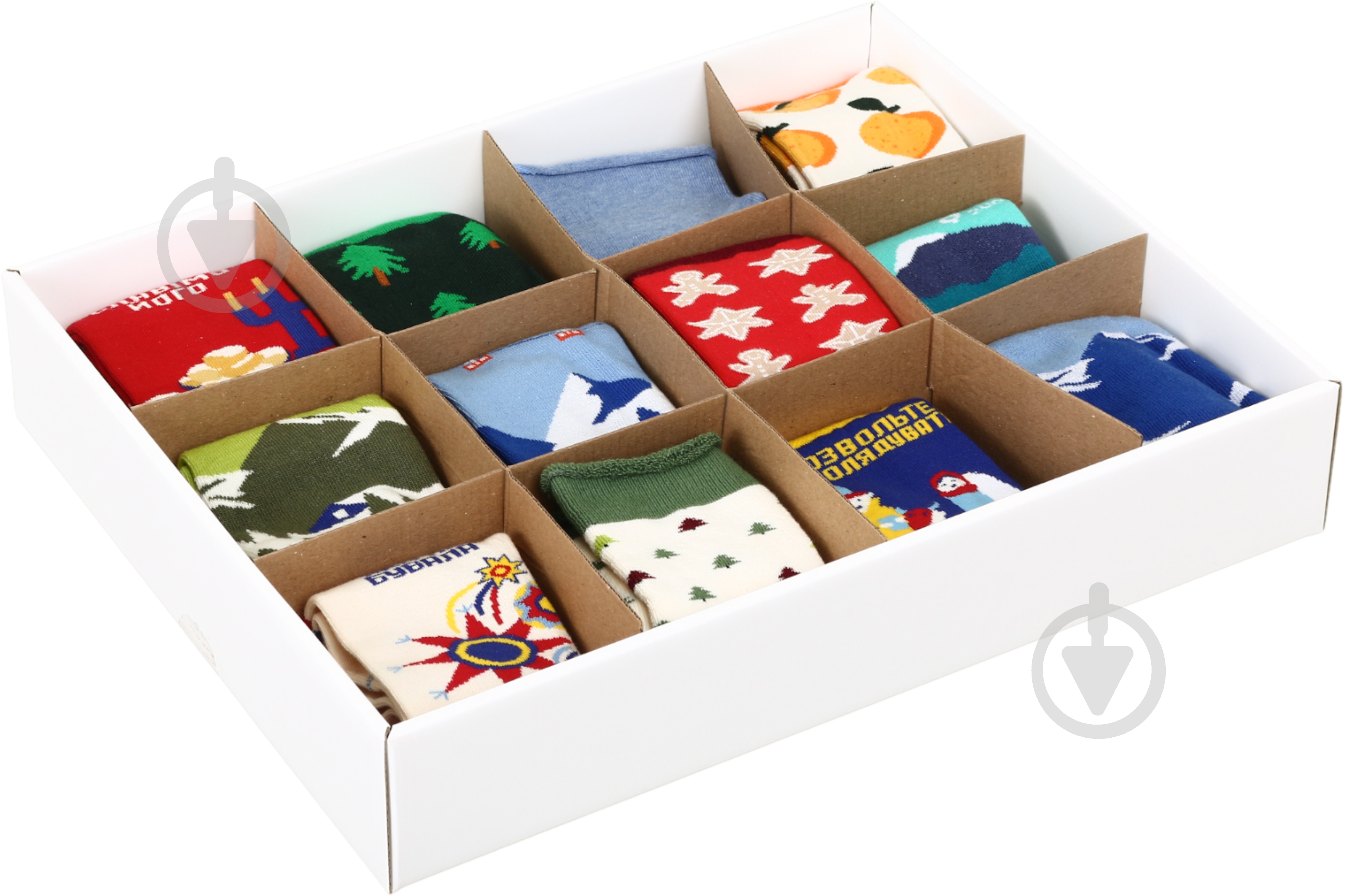 Набір Leostep Адвент-календар з 12 шкарпеток 80097000 р.38-40 - фото 2 Набір Leostep Адвент-календар з 12 шкарпеток 80097000 р.38-40 - фото 2