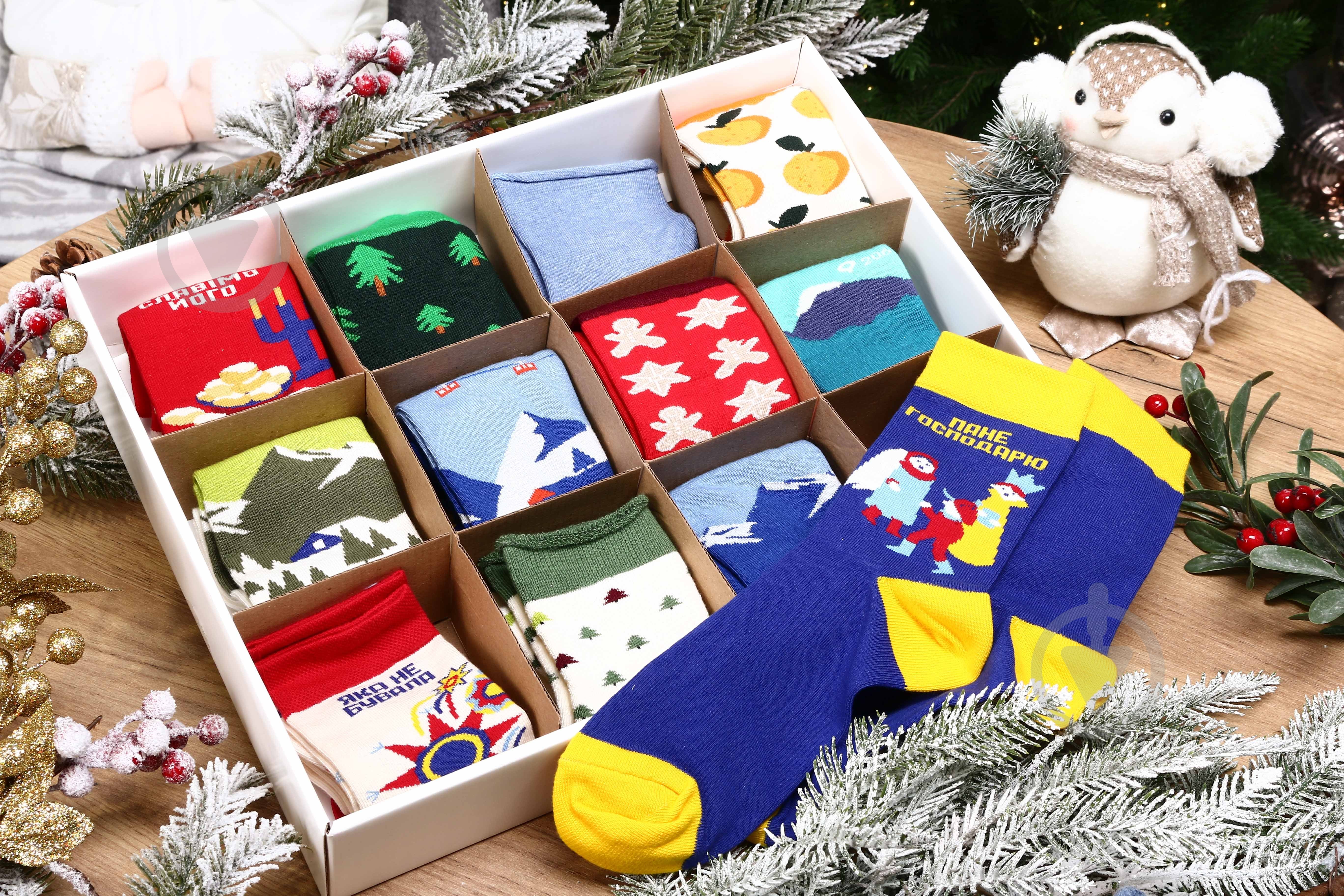 Набір Leostep Адвент-календар з 12 шкарпеток 80097000 р.41-43 - фото 4 Набір Leostep Адвент-календар з 12 шкарпеток 80097000 р.41-43 - фото 4