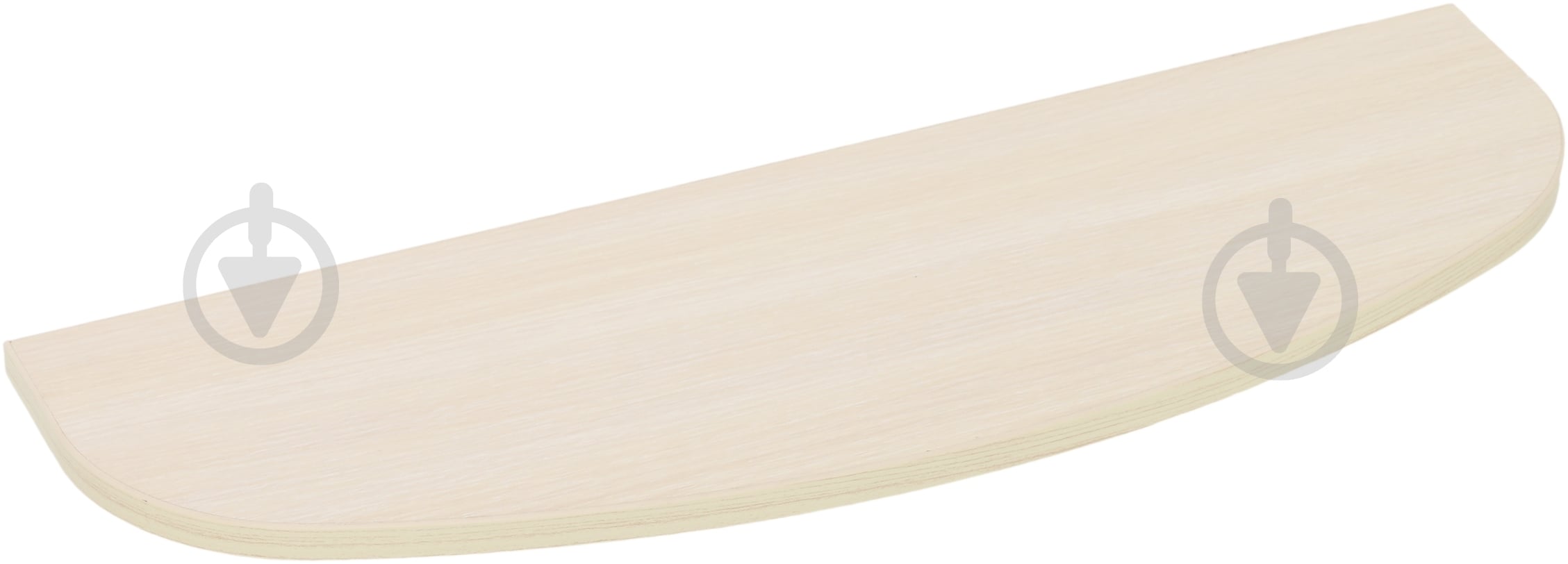 Полка DC ДСП радиусная 600x200x16 мм дуб молочный - фото 1