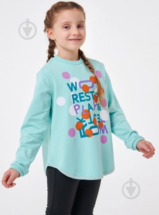 Джемпер для девочки Smil р.128 ментол 116556 - фото 2