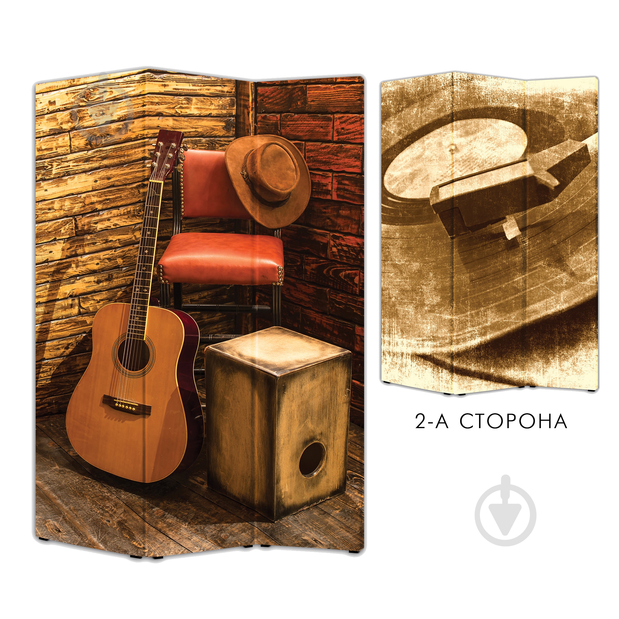 Ширма Теамо Музыка 2 1750x1180x20 мм разноцветный - фото 1