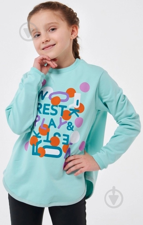 Джемпер для девочки Smil р.134 ментол 116556 - фото 3