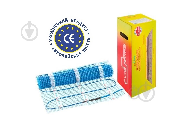 Нагревательный мат Evro-Termo 11,0 м2 - фото 1 Нагревательный мат Evro-Termo 11,0 м2 - фото 1