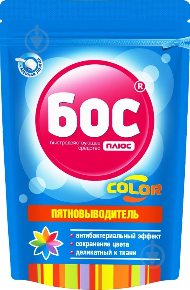 Пятновыводитель БОС плюс порошкообразный Color 500 г - фото 2 Пятновыводитель БОС плюс порошкообразный Color 500 г - фото 2