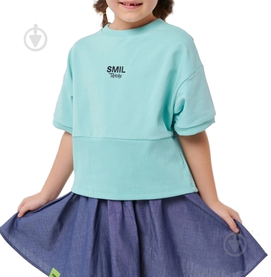 Джемпер для девочки Smil р.134 ментол 116557 - фото 1 Джемпер для девочки Smil р.134 ментол 116557 - фото 1