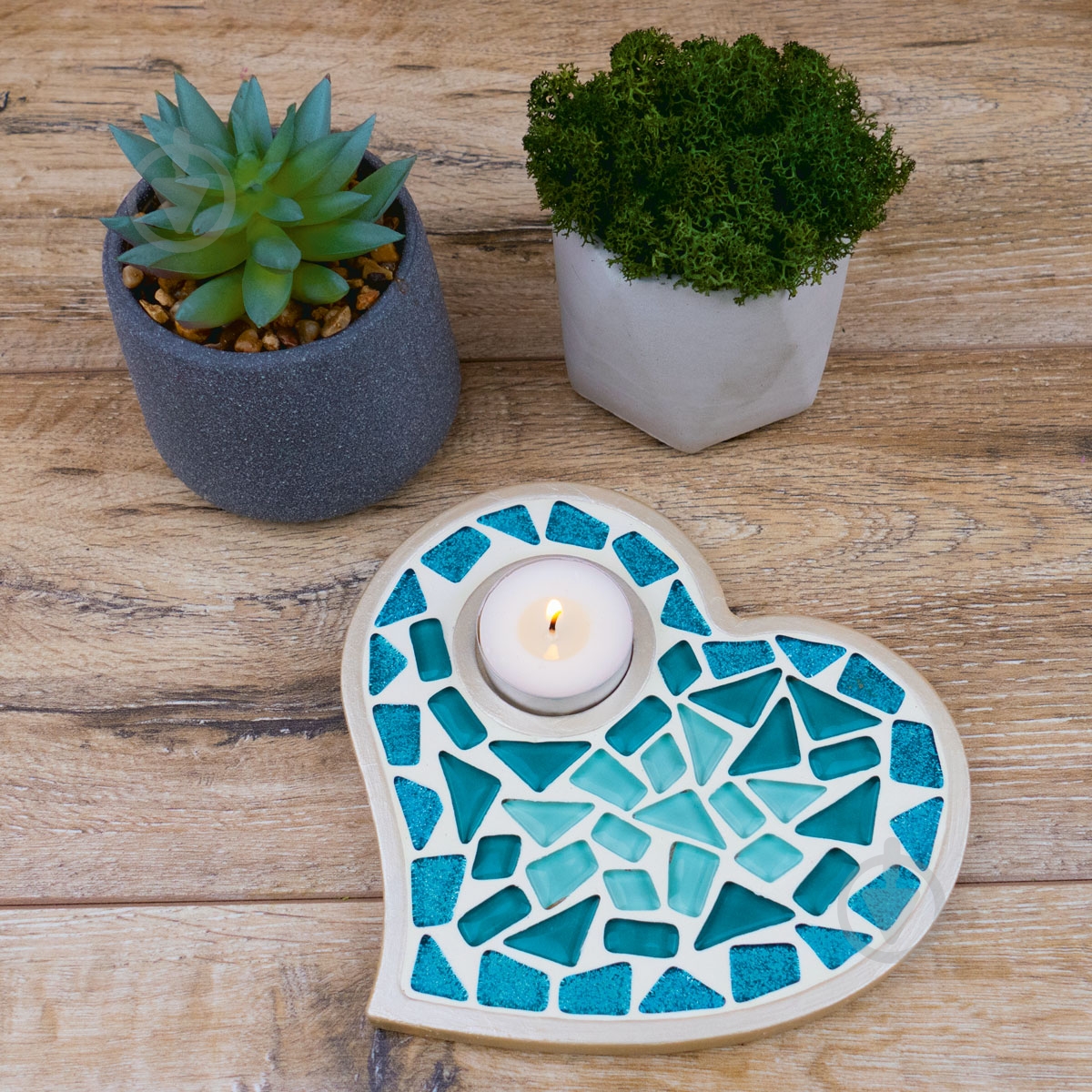 Мозаика Mosaaro Подсвечник Сердце MA1011 - фото 4