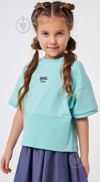 Джемпер для девочки Smil р.140 ментол 116557 - фото 2 Джемпер для девочки Smil р.140 ментол 116557 - фото 2