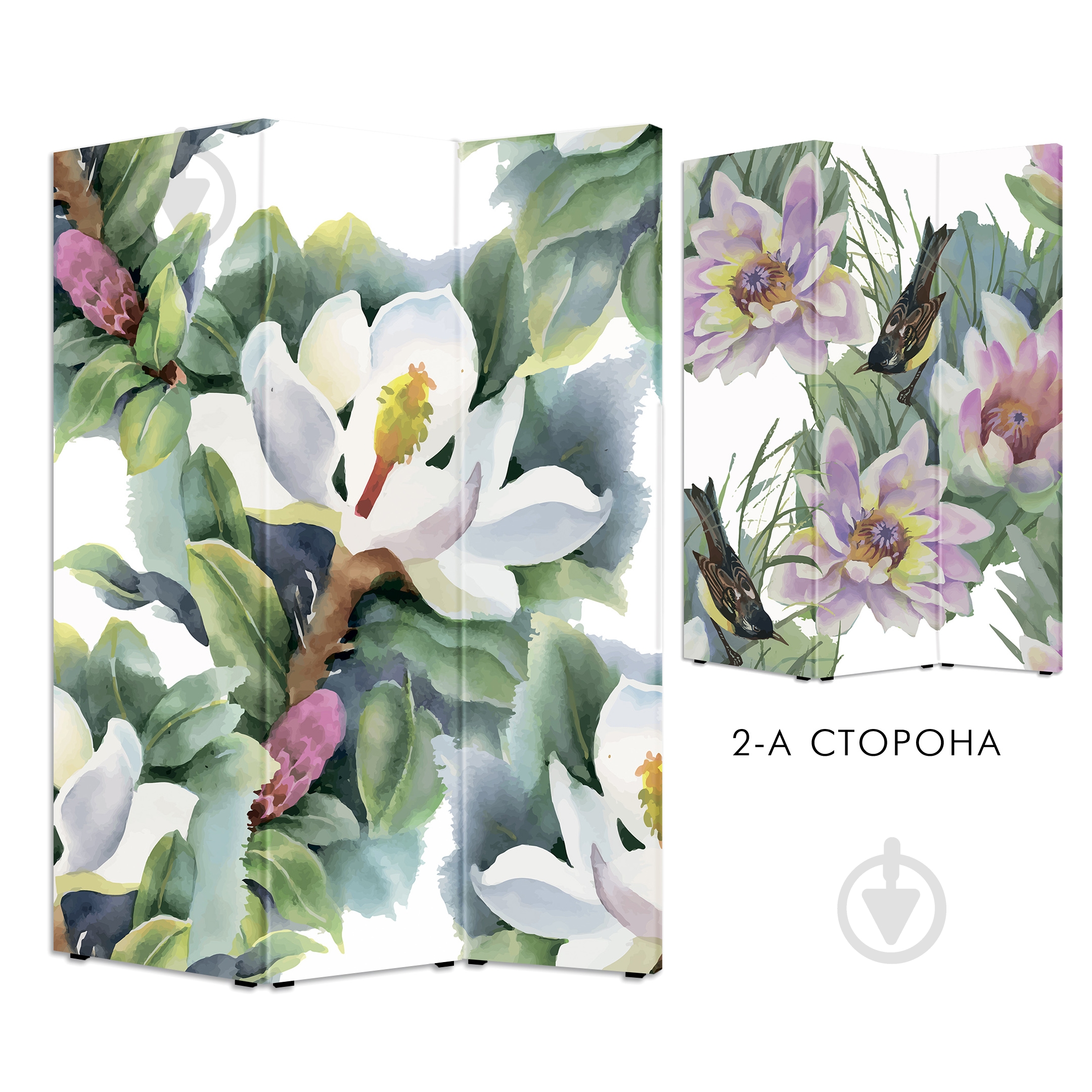 Ширма Теамо Цветок 2 1750x1400x20 мм разноцветный - фото 1 Ширма Теамо Цветок 2 1750x1400x20 мм разноцветный - фото 1