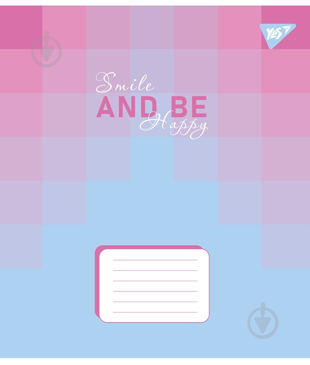 Зошит шкільний 48 аркушів лінія Smile and be happy (767392) YES - фото 2 Зошит шкільний 48 аркушів лінія Smile and be happy (767392) YES - фото 2