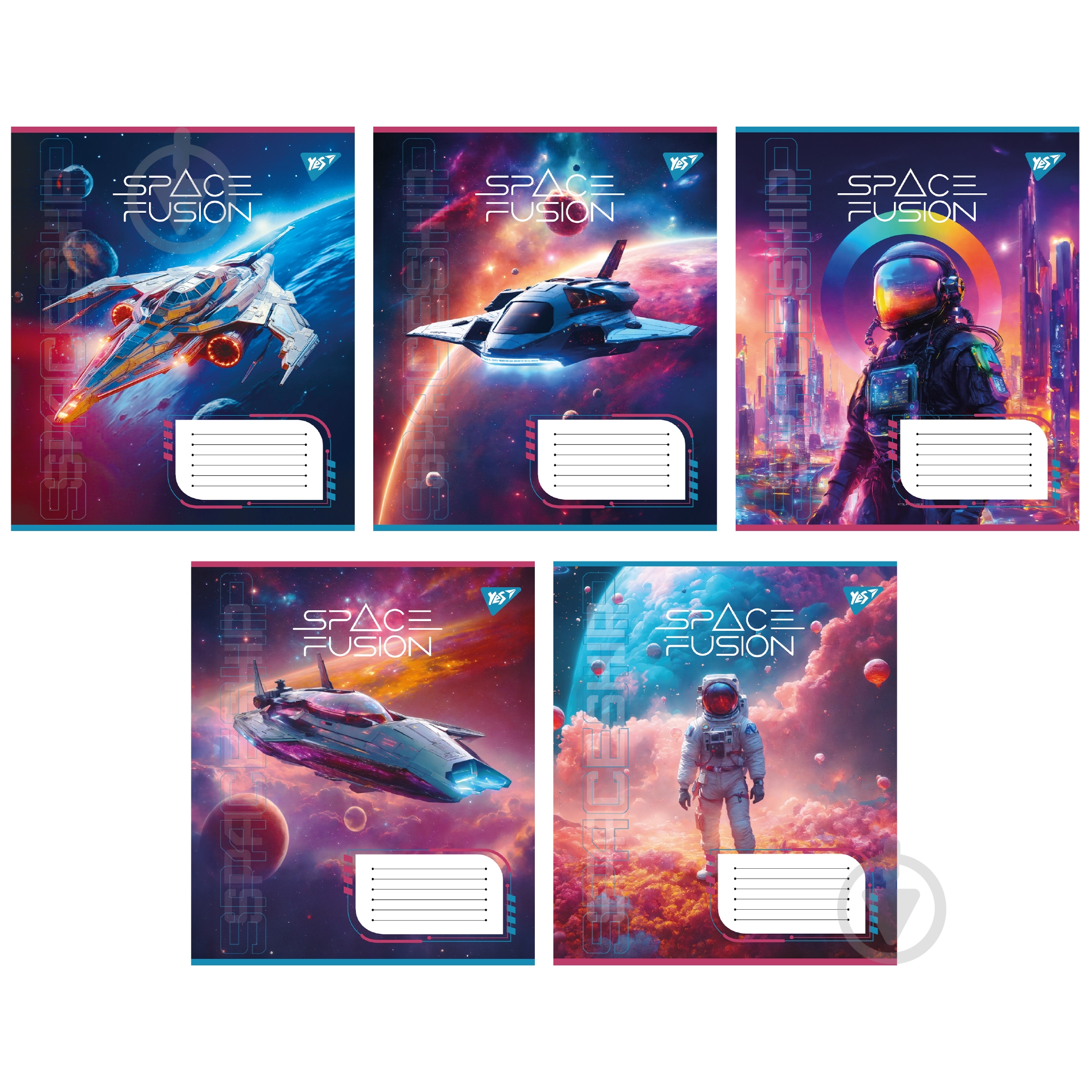 Зошит шкільний 48 аркушів лінія Space fusion (767132) YES - фото 1 Зошит шкільний 48 аркушів лінія Space fusion (767132) YES - фото 1