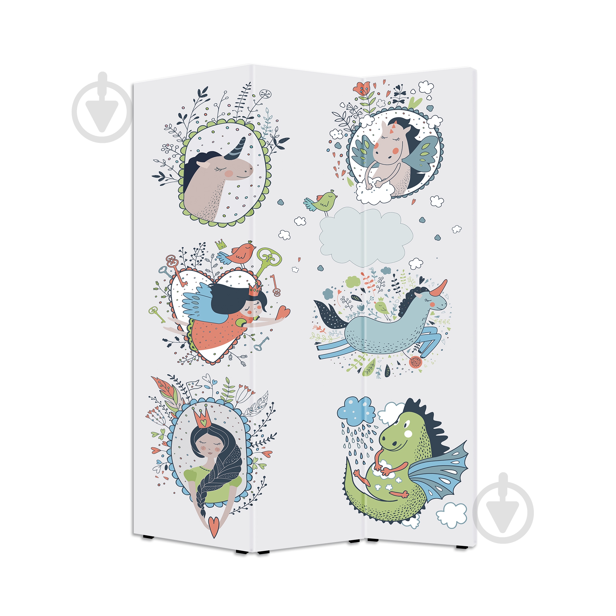 Ширма Теамо Принцесса 2 1750x1180x20 мм разноцветный - фото 2 Ширма Теамо Принцесса 2 1750x1180x20 мм разноцветный - фото 2