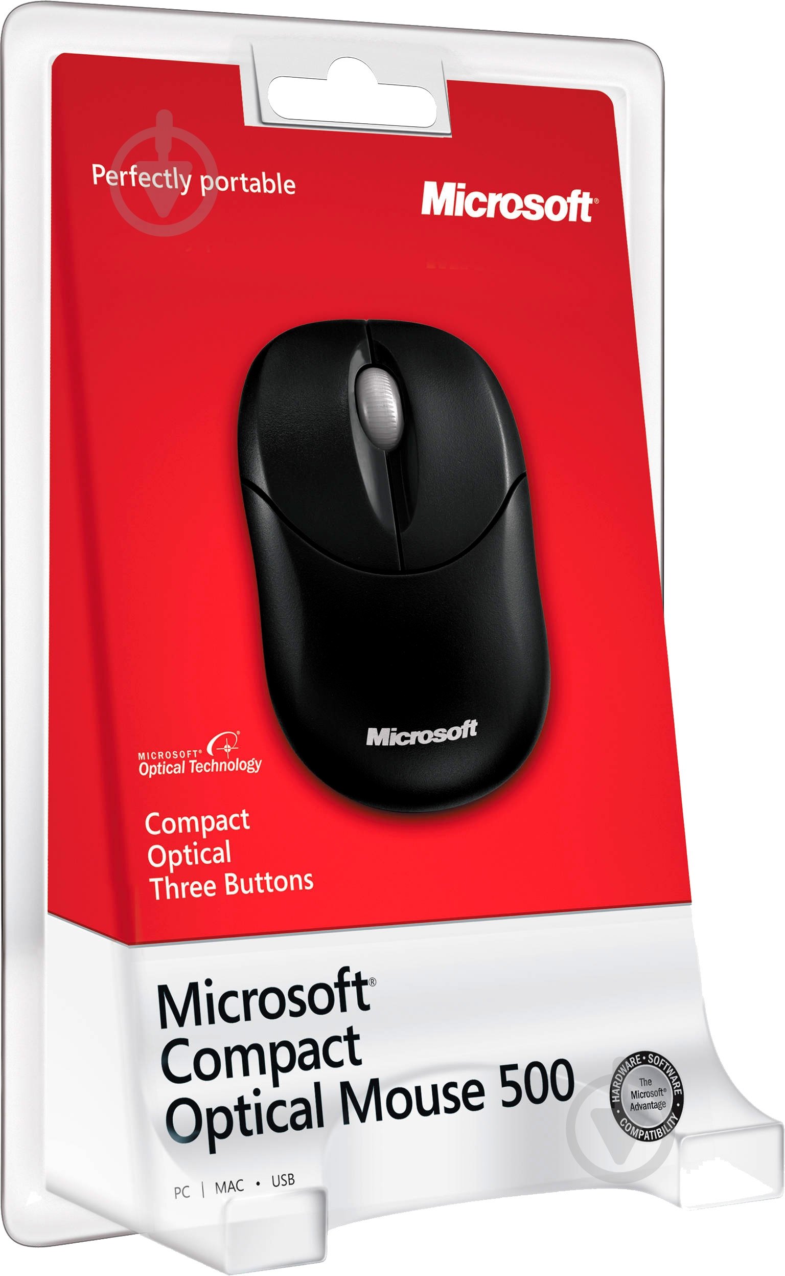 Мышка Microsoft Compact Optical Mouse 500 black - фото 6