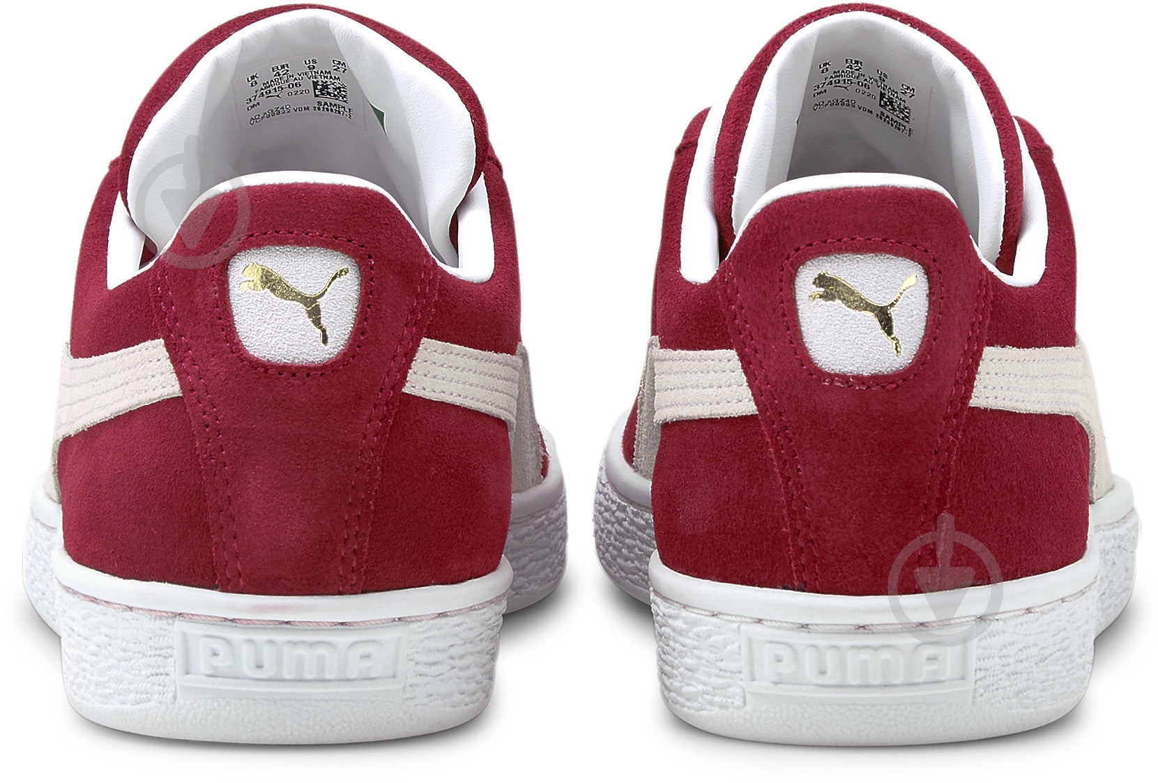 Кросівки чоловічі демісезонні Puma Suede Classic XXI 37491506 р.42,5 червоно-білі - фото 3